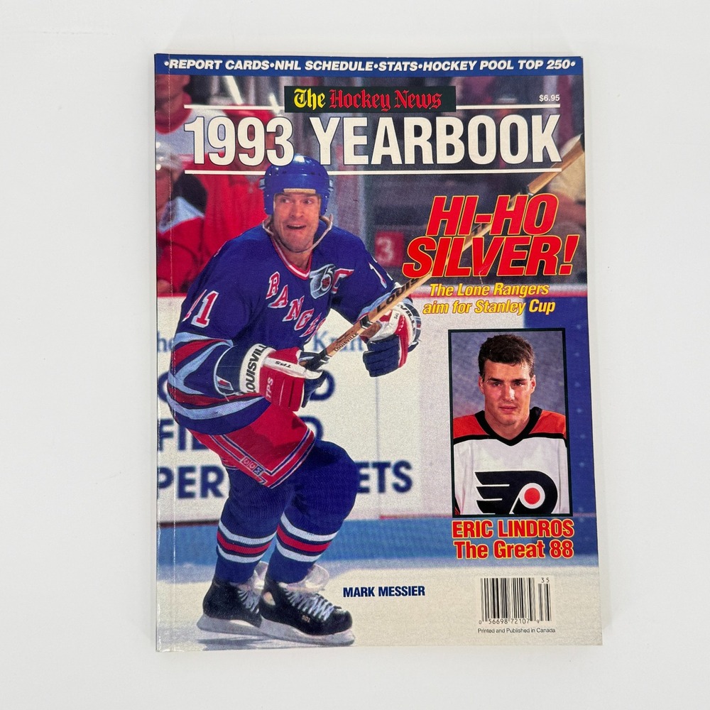 The Hockey News 1993 Yearbook Mark Messier Eric Lindros Wayne Gretzky Vintage
